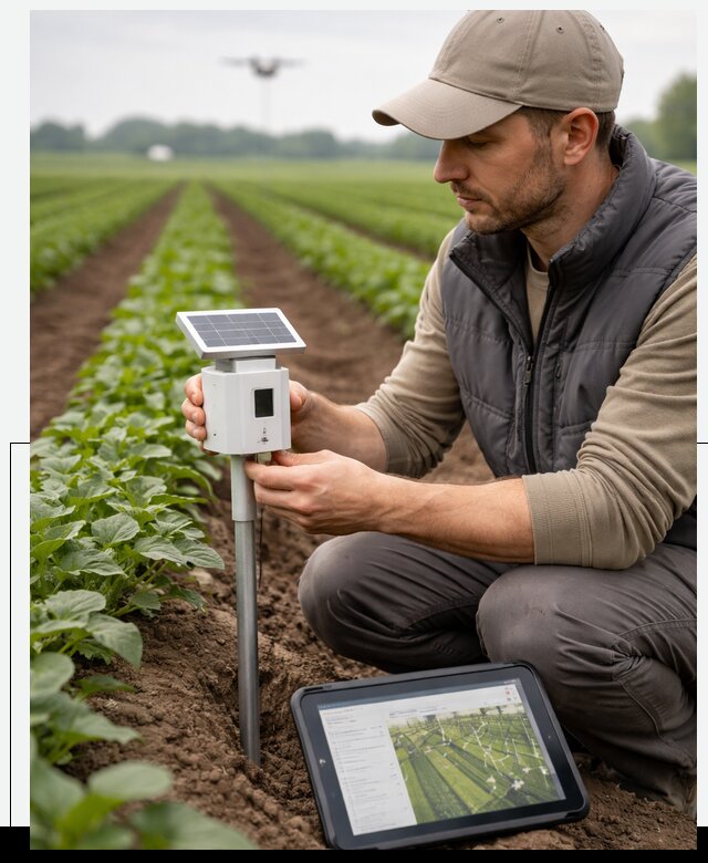 IoT мониторинг сельскохозяйственных полей и контроля в Лангепасе