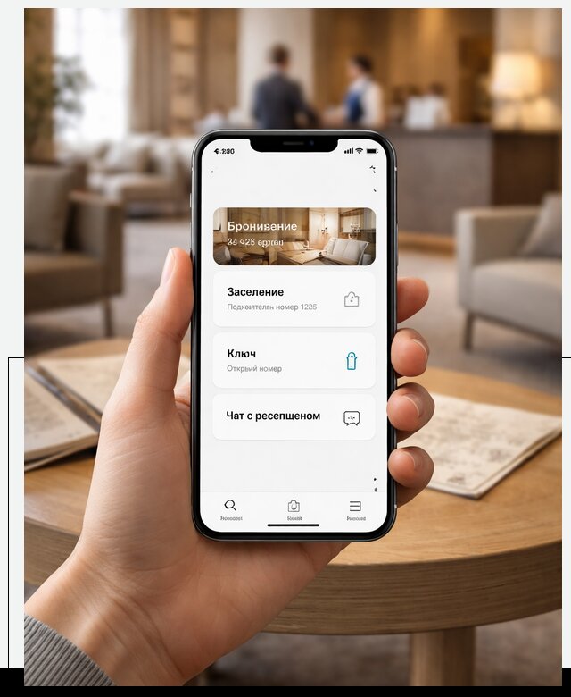 Мобильное приложение для гостей отеля в Лангепасе, управление сервисом
